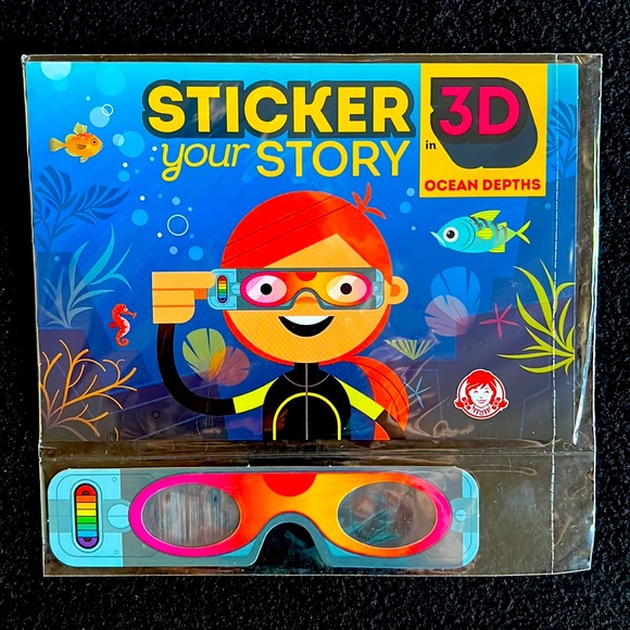 Set of 3 Sticker Books 3D Ocean Depths, Art Pop City Super Sauce Chick-fil-A NEW - Picture 5 of 6
